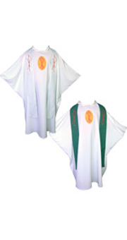 White Chasuble with Reversible Stole