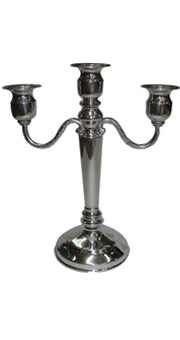 Stylized Candelabra for Three Candles