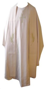 Beige Chasuble + Stole